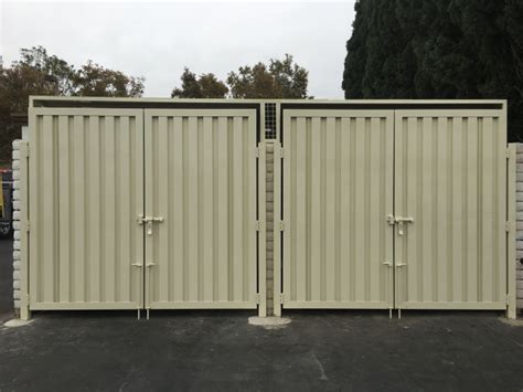 metal trash enclosure detail|residential trash enclosures.